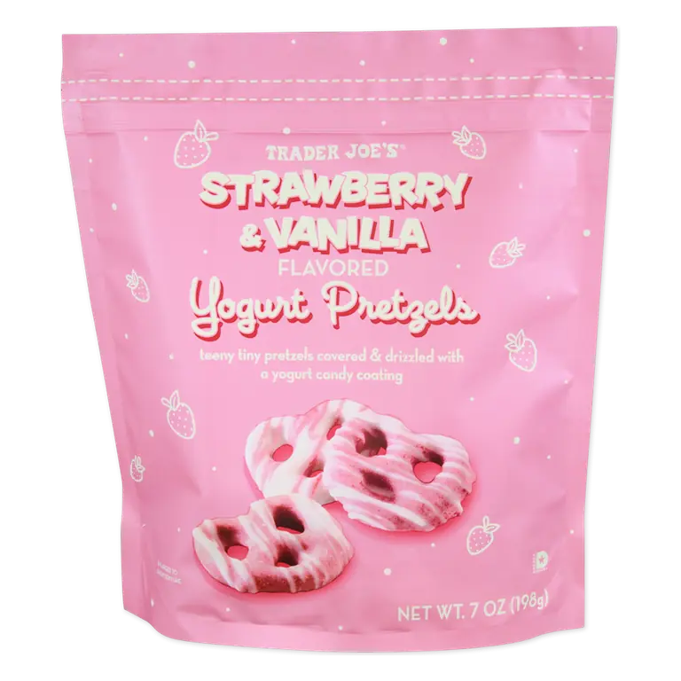Strawberry Vanilla Yogurt Pretzels