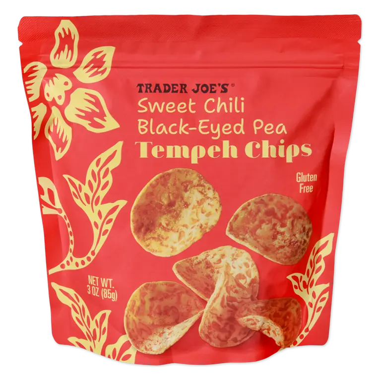 Sweet Chili Black-Eyed Pea Tempeh Chips
