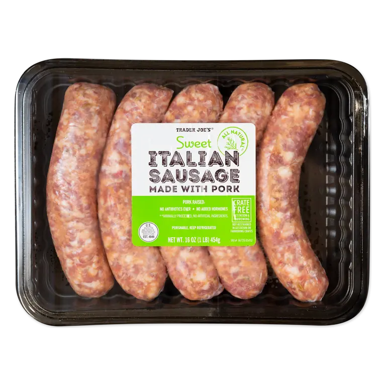 Sweet Italian Sausage made with Pork