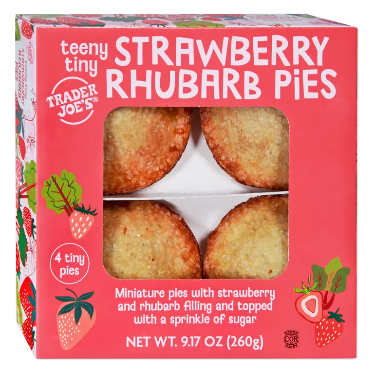 Teeny Tiny Strawberry Rhubarb Pies