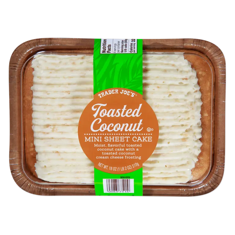 Toasted Coconut Mini Sheet Cake