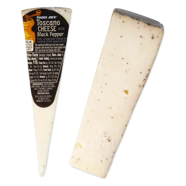 Toscano Cheese with Black Pepper