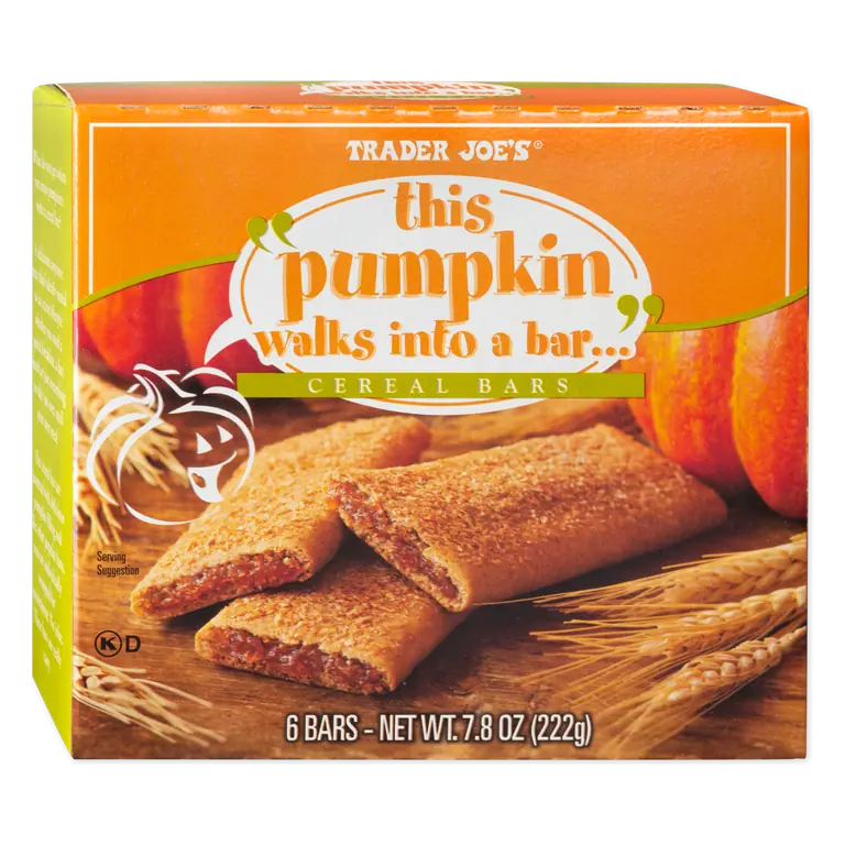 Trader Joe's This Pumpkin Walks Into A Bar... Cereal Bars
