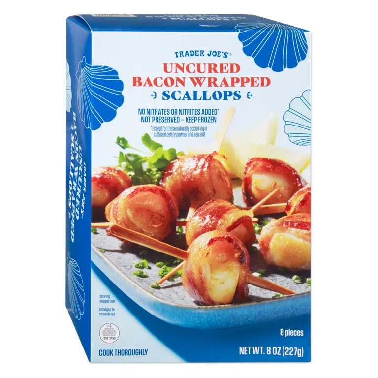 Uncured Bacon Wrapped Scallops