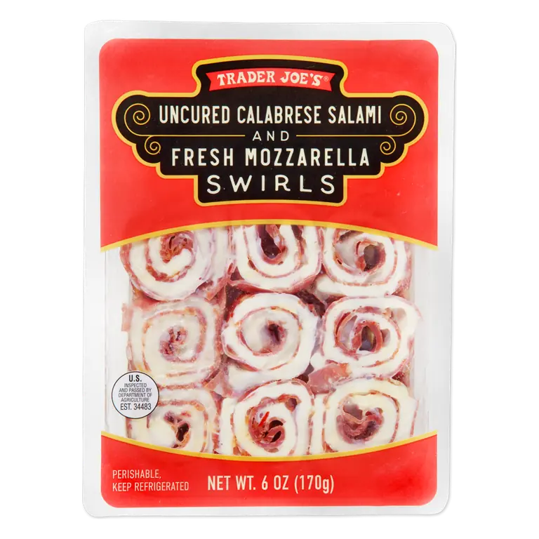 Uncured Calabrese Salami and Fresh Mozzarella Swirls