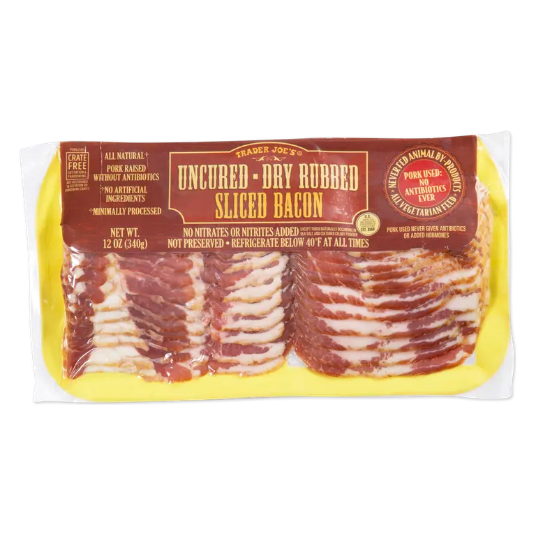 Uncured Dry Rubbed Sliced Bacon