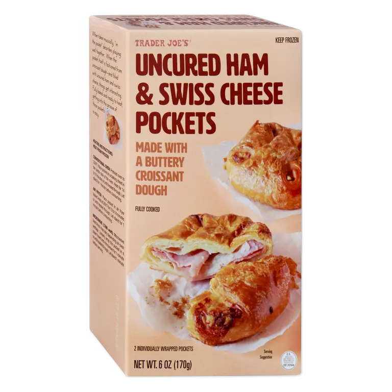 Uncured Ham & Swiss Cheese Pockets