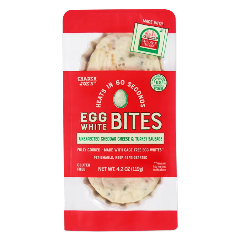 Unexpected Cheddar Cheese & Turkey Sausage Egg White Bites