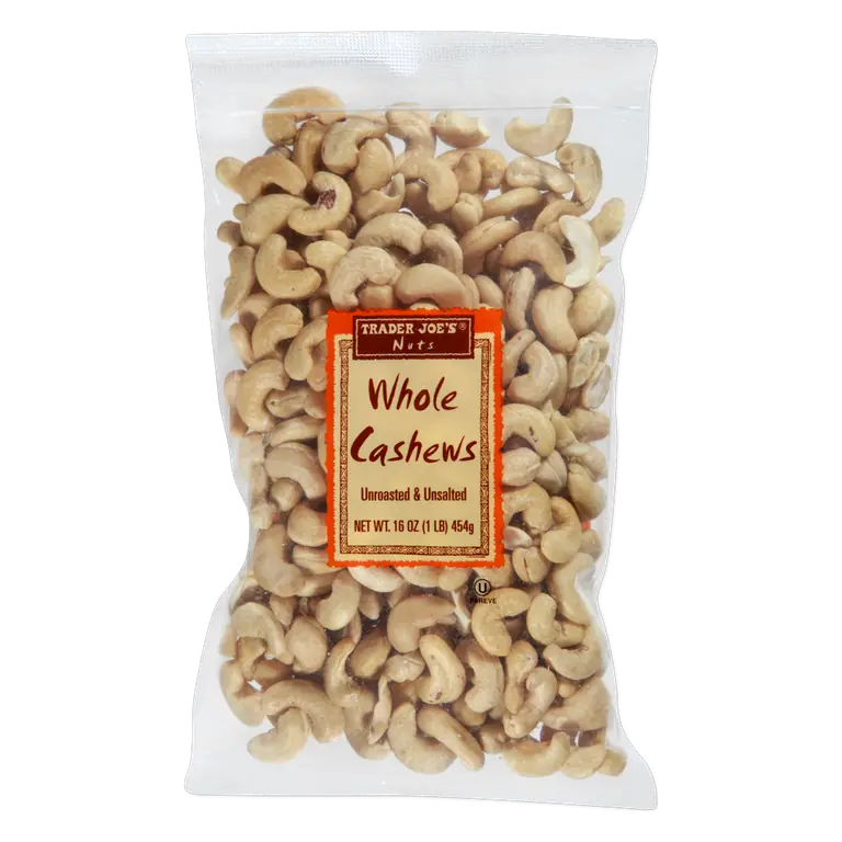 Whole Cashews Unroasted & Unsalted