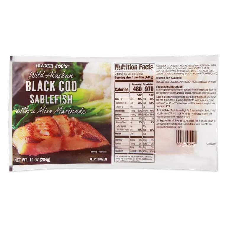 Wild Alaskan Black Cod Sablefish with Miso Marinade