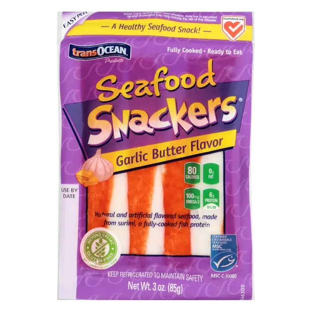Garlic Butter Flavor Seafood Snackers Refrigerated