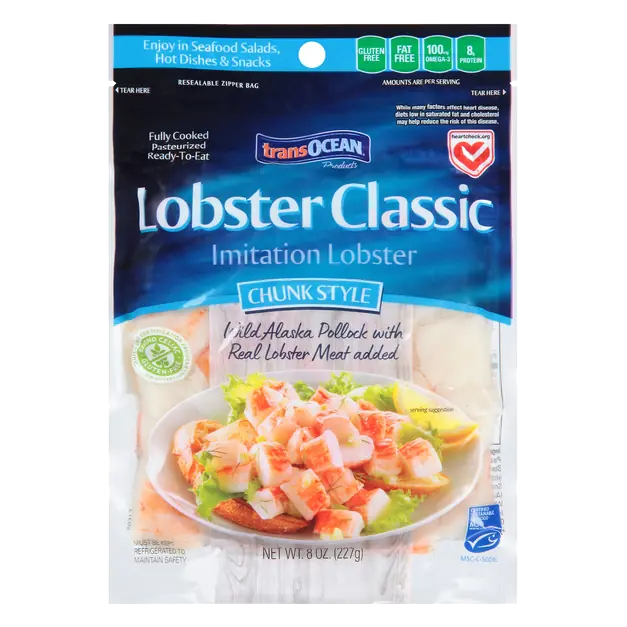 Lobster Classic Chunk Style Imitation Lobster Meat Fresh