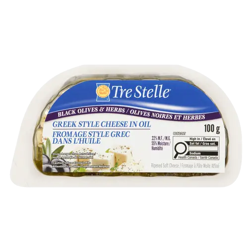 Feta Cheese In Oil With Black Olives 100 g