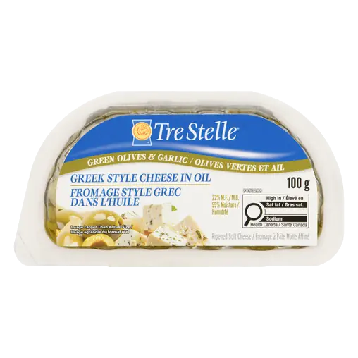 Feta Cheese In Oil With Green Olives 100 g