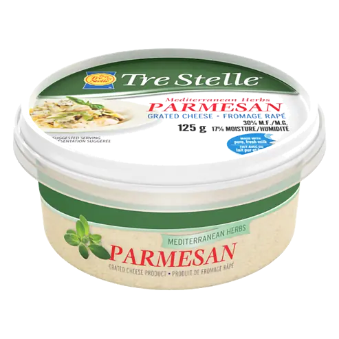 Grated Parmesan Cheese With Mediterranean Herbs 125 g