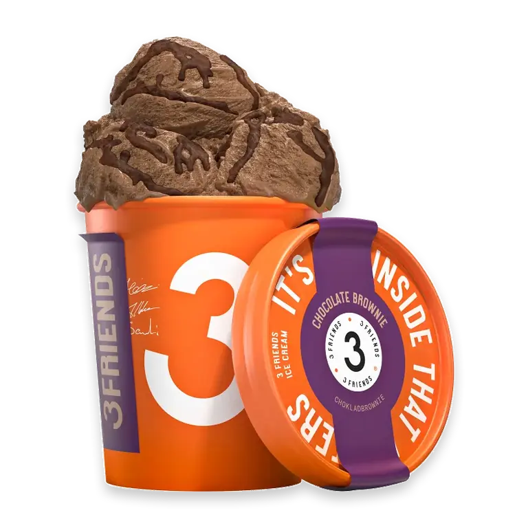 Glass Chocolate brownie 450ml