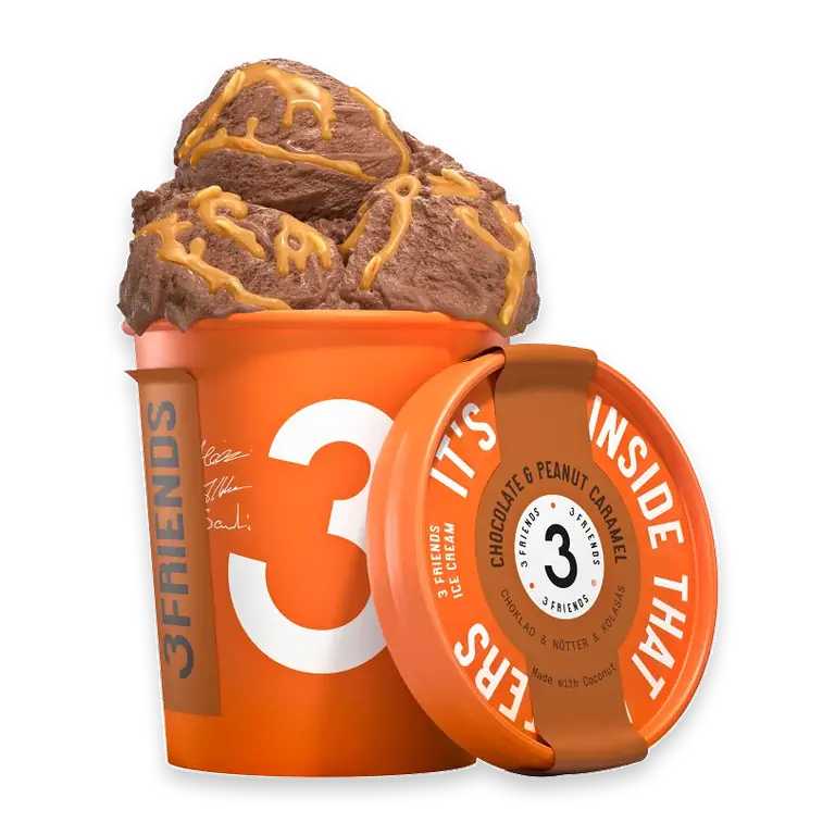 Glass Chocolate & peanut caramel 450ml