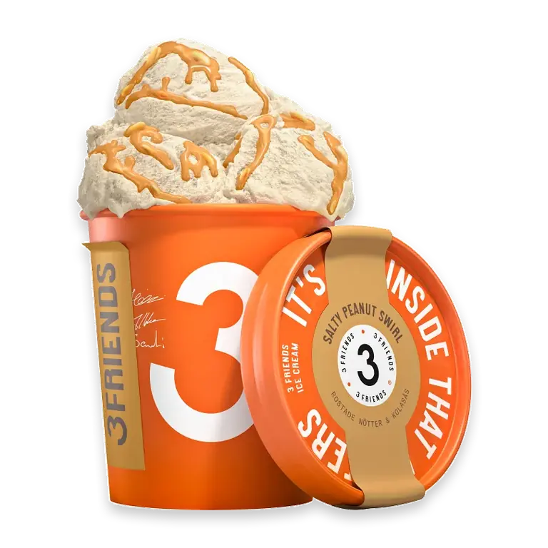 Glass Salty peanut swirl 450ml