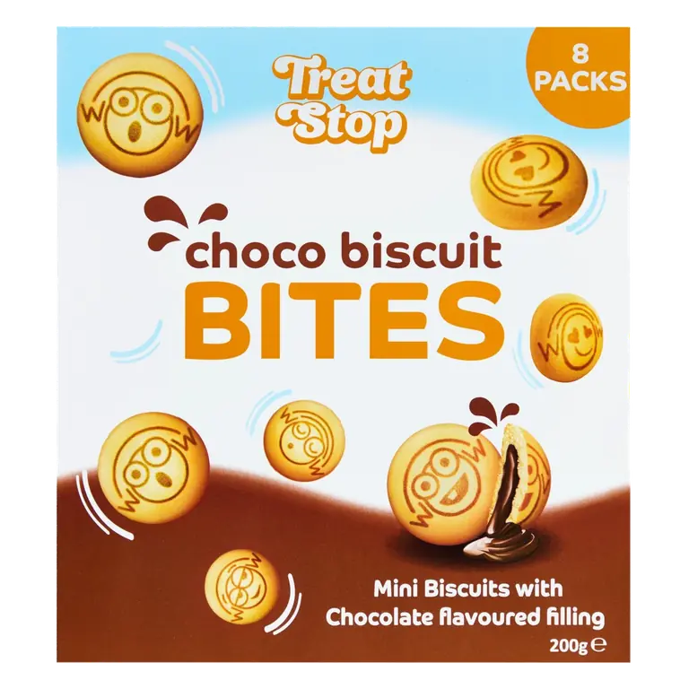 Treat Stop Chocolate Filled Cookies 8x25g