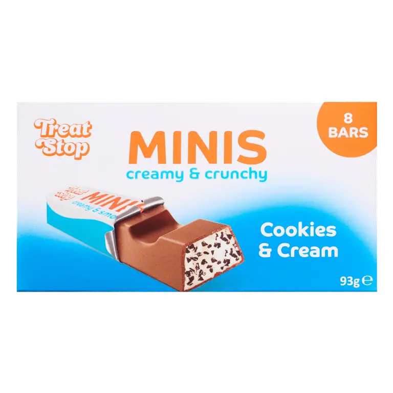 Treat Stop Minis Creamy & Crunchy Cookies & Cream 93g