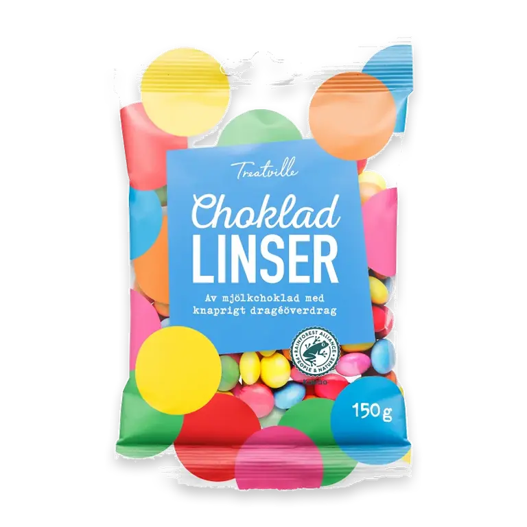 Chokladpåse Chokladlinser 150g