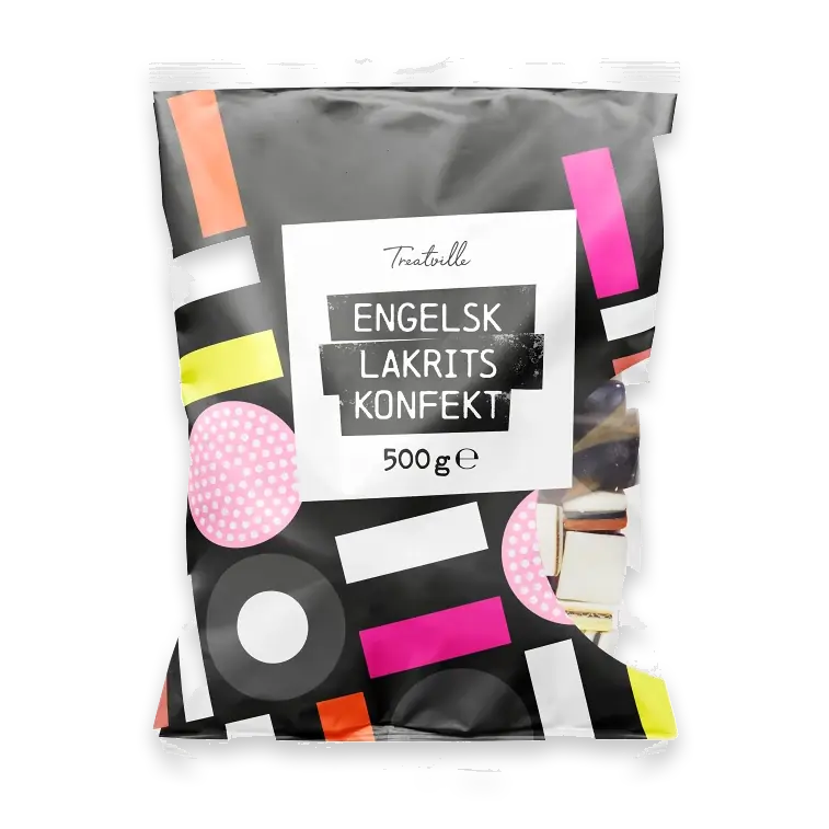 Engelsk Lakritskonfekt 500g