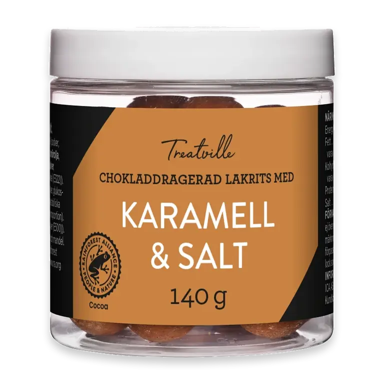 Lakritskulor Chokladdragerad lakrits-karamell 140g