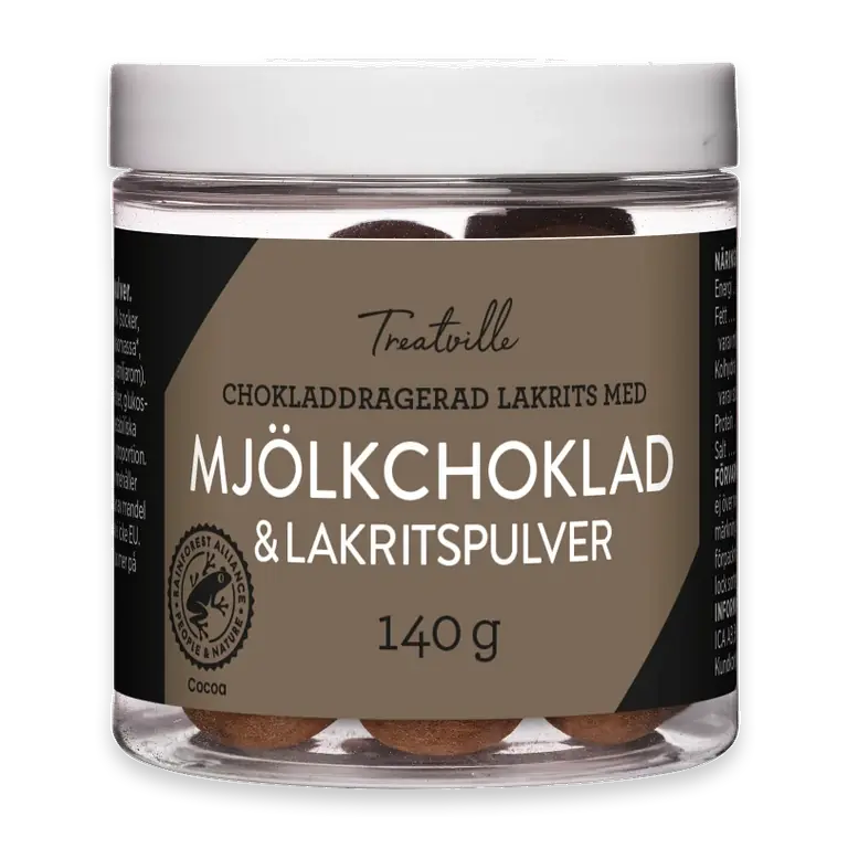 Lakritskulor Mjölkchokladdragerad 140g