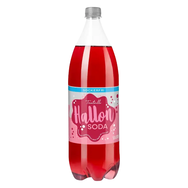 Läsk Hallonsoda Sockefri 1.5l