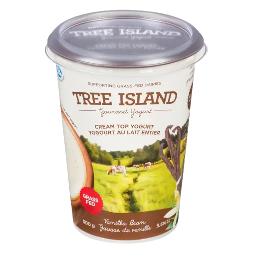 Tree Island 3.5% Gourmet Yogurt Cream Top Vanilla 500 g