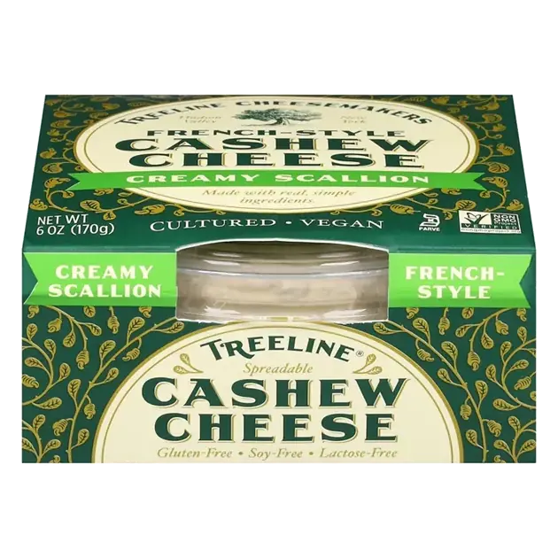 Cashew Cheese, Spreadable, Creamy Scallion