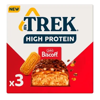High Protein Lotus Biscoff 3 Bars