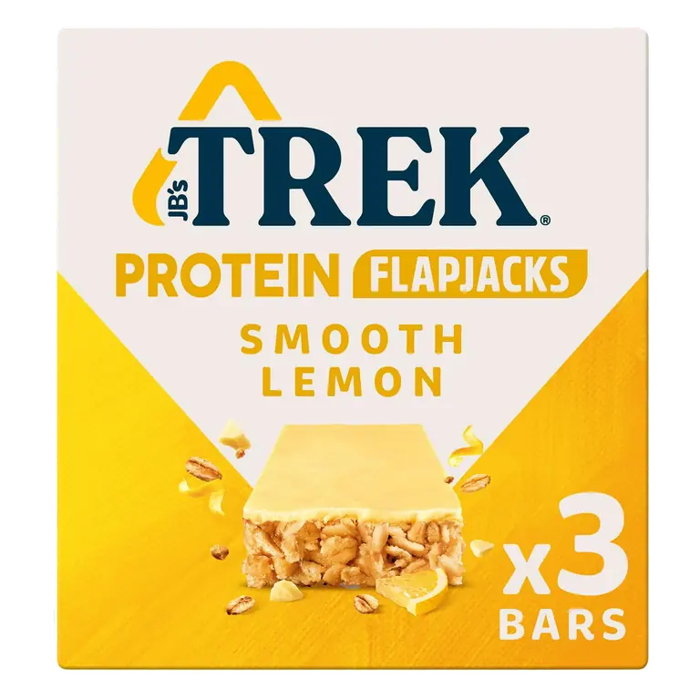 Trek Smooth Lemon Protein Flapjacks 3 x 50g