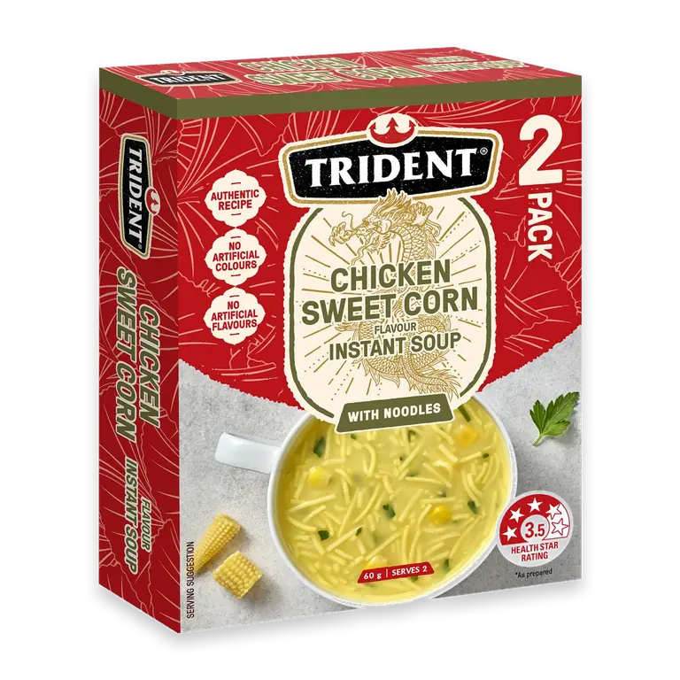 Chicken Sweet Corn Instant Soup With Noodles