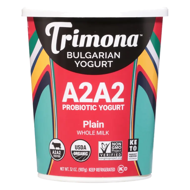 A2a2 Plain Whole Milk Bulgarian Probiotic Yogurt