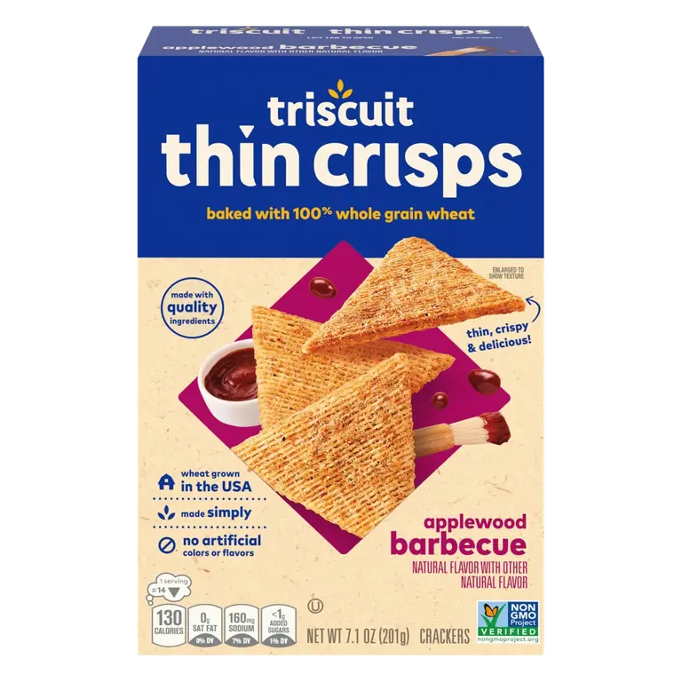 Applewood Barbecue Thin Crisps Crackers