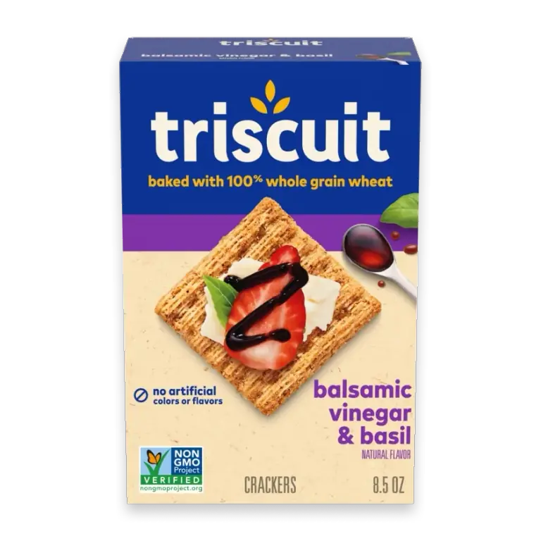 Balsamic Vinegar & Basil Whole Grain Wheat Crackers