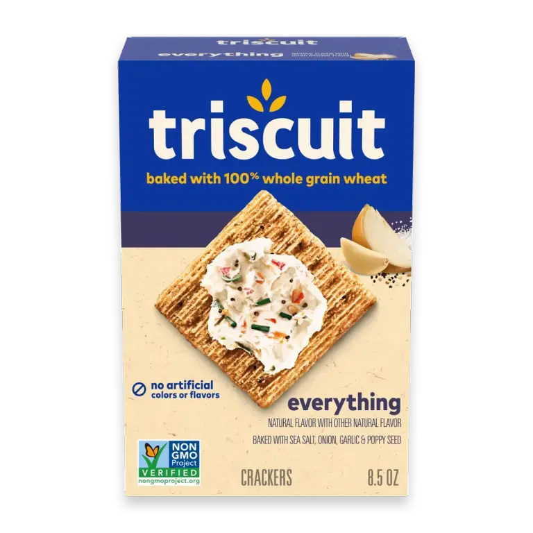 Everything Whole Grain Wheat Crackers