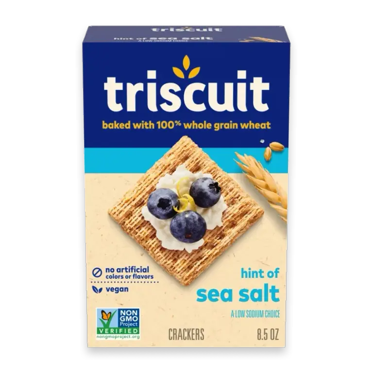 Hint of Sea Salt Whole Grain Wheat Vegan Crackers