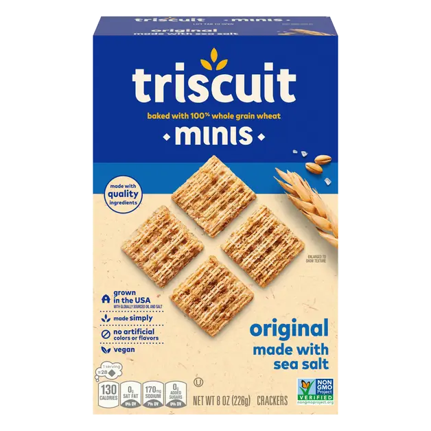 Minis Vegan Original with Sea Salt Whole Grain Wheat Crackers
