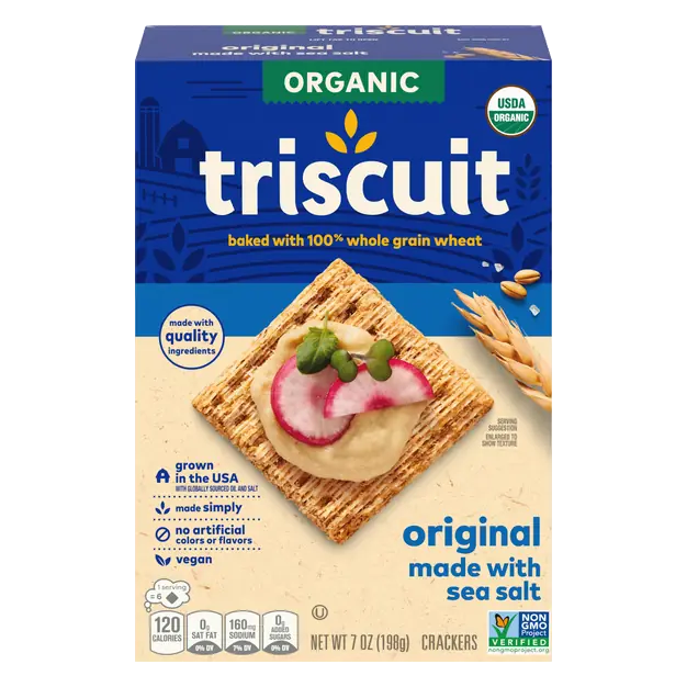 Organic Vegan Original with Sea Salt Whole Grain Wheat Crackers