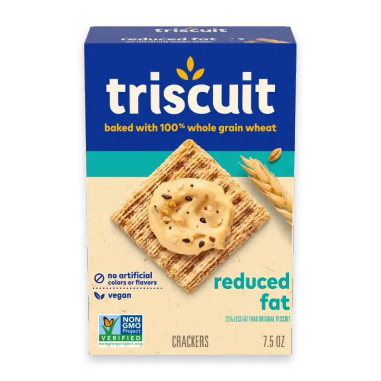 Reduced Fat Whole Grain Wheat Vegan Crackers