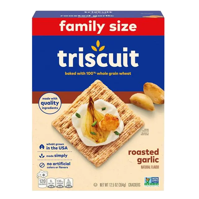 Roasted Garlic Crackers