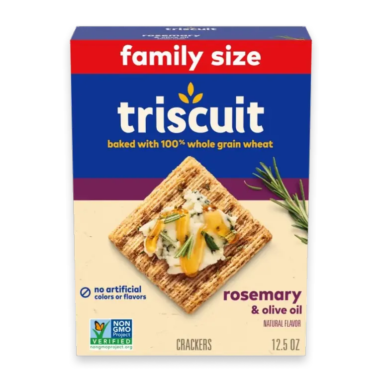 Rosemary & Olive Oil Whole Grain Wheat Crackers