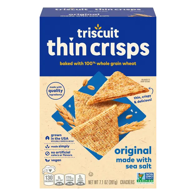 Thin Crisps Original with Sea Salt Whole Grain Wheat Crackers