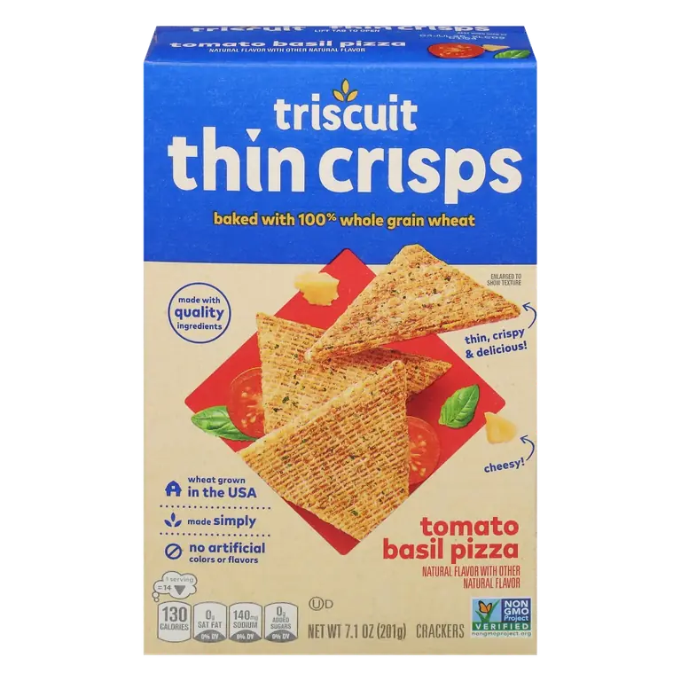 Tomato Basil Pizza Thin Crisps Crackers