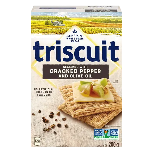 Cracked Crackers Black Pepper & Olive Oil 200 g