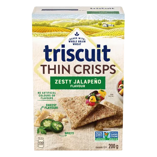 Crackers Thin Crisps Zesty Jalepeno 200 g