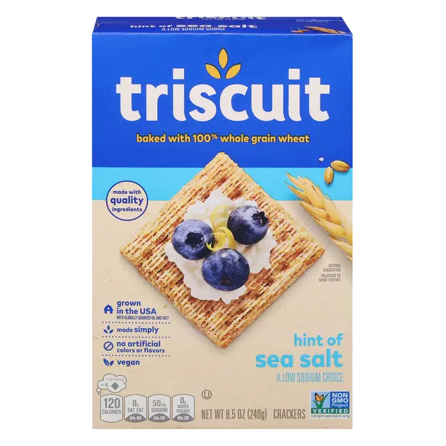 Vegan Hint of Sea Salt Whole Grain Wheat Crackers