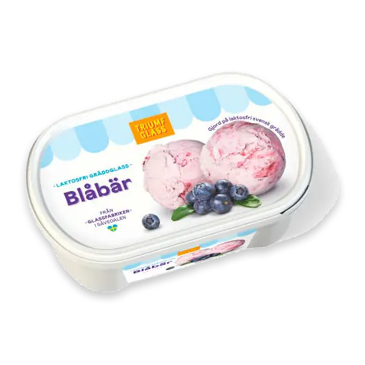 Blåbär Gräddglass
